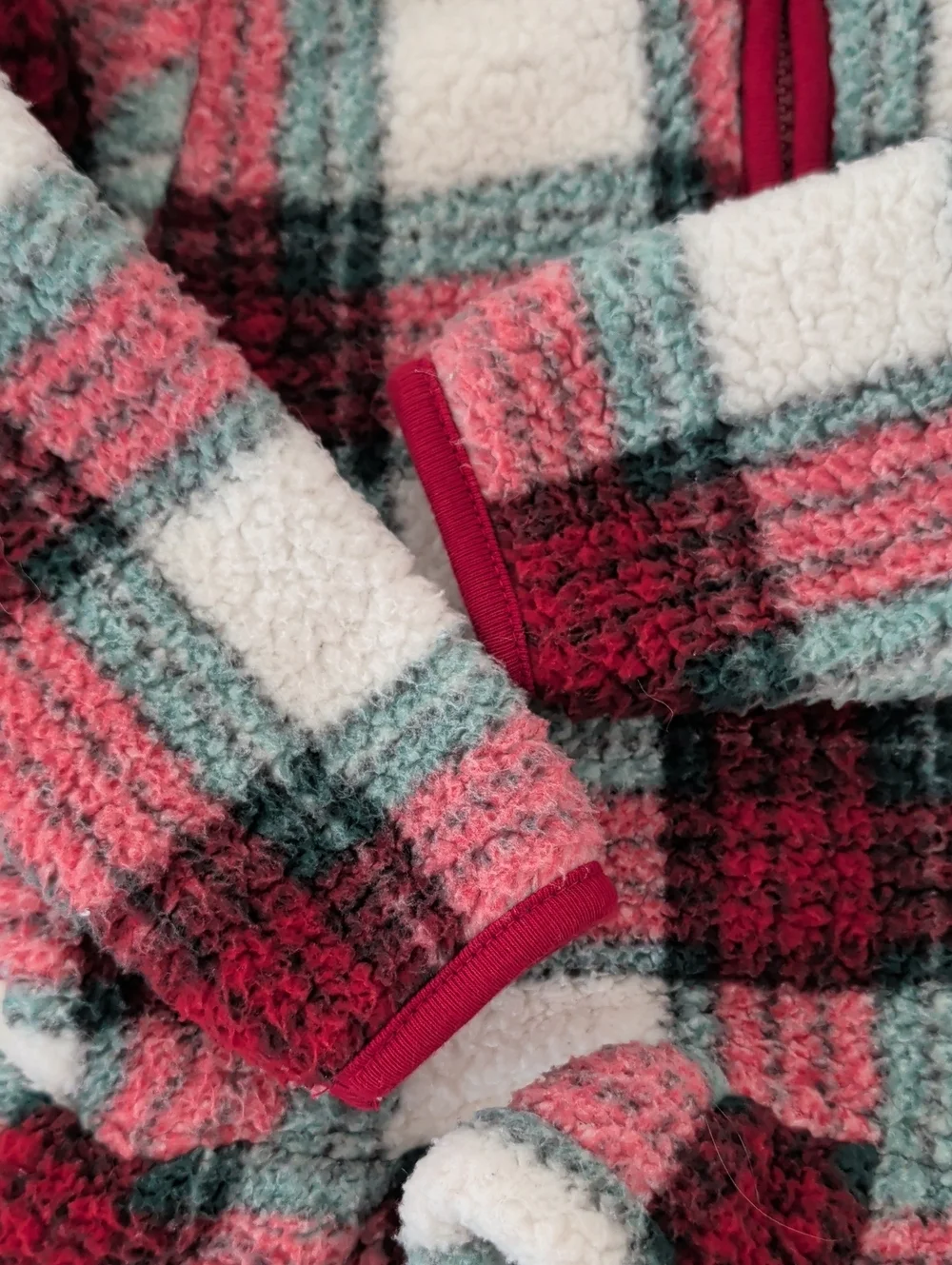 Lot 2 Girl 12 -18 Months Old Navy Hooded Knit Pull On Sweater Plaid Fleece Red